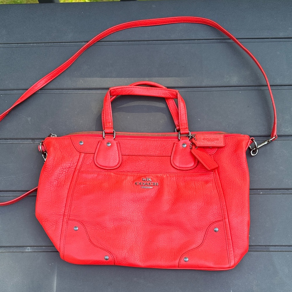 Coach leather handbag 🪸